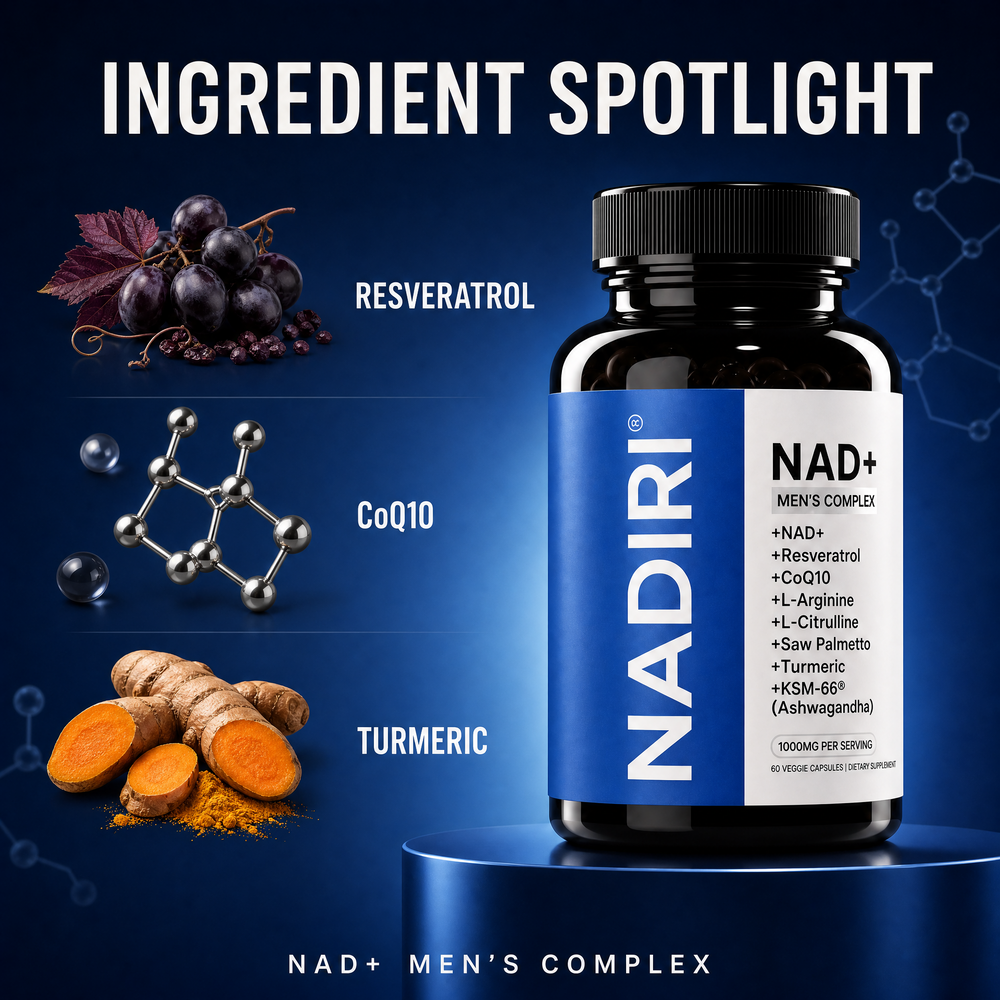 Close-up of the NAD+ capsules
